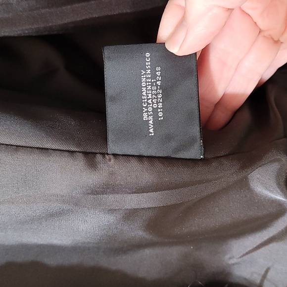 AK ANNE KLEIN | Mohair Trimmed Wool Coat - Small - Picture 7 of 9